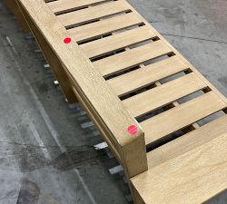Open Box: Modern Farmhouse Outdoor Sofa Frame (89") - Coastal Beachwood