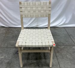 Open Box: Abbott Acacia Woven Outdoor Dining Chair - Biscotti