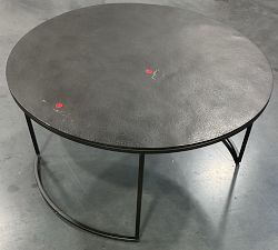 Open Box: Duke Round Nesting Coffee Table, Large (36"Diam.) - Antique Bronze
