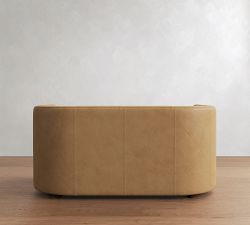 Ayden Tufted Leather Sofa (59")