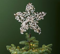 Lit Icy Star Tree Topper