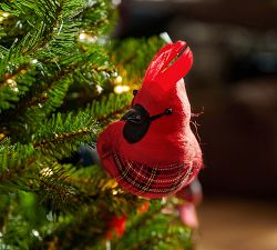 Feathered Cardinal Ornament
