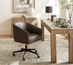 Baldwin Leather Swivel Desk Chair