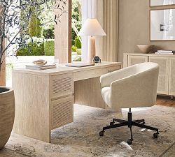 Baldwin Upholstered Swivel Desk Chair