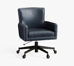 Irving Leather Swivel Desk Chair
