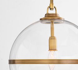 Spencer Glass Globe Pendant (12")