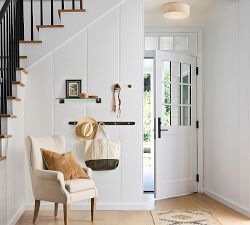 Basic Linen Pleated Flush Mount (18")