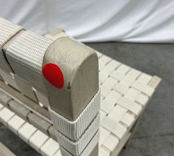 Open Box: Abbott Acacia Woven Outdoor Dining Chair - Biscotti