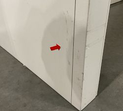 Open Box: Aubrey Modular Media Shelf Hutch (36"W x 48"H) - Dutch White