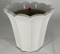 Open Box: Fluted Tulip Cachepot, Medium (10"D x 9"H) - White