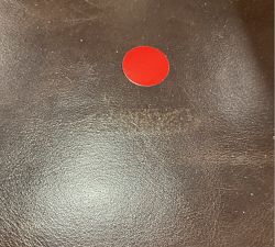 Open Box: Thatcher Leather Chair - Heritage Cocoa, Brindle Legs