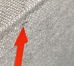 Open Box: Westwood Ottoman - Performance Rustic Linen Parchment