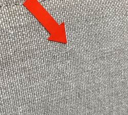 Open Box: Westwood Ottoman - Performance Rustic Linen Parchment