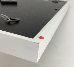 Open Box: Wood Gallery Frame, 16"x20" (5"x7", 11"x14" Opening) - White