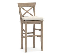 Open Box: Aaron Stool Cushion Only - Performance Slub Weave Linen Valdese