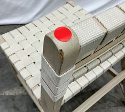 Open Box: Abbott Acacia Woven Outdoor Dining Chair - Biscotti