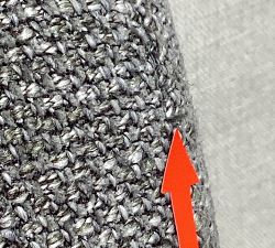 Open Box: Irving Square Arm Swivel Chair without Nailheads (33") - Performance Midland Tweed Graphite