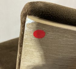 Open Box: Jasmine Upholstered Dining Chair - Faux Mohair Velvet Espresso, Seadrift Legs