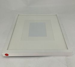 Open Box: Wood Gallery Frame, 16"x20" (5"x7", 11"x14" Opening) - White