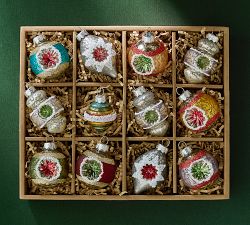 Mini Glass Ornaments - Set of 12