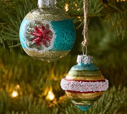 Mini Glass Ornaments - Set of 12
