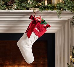 Velvet Scallop Stocking