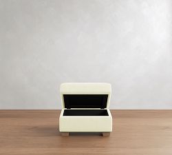 PB Comfort Modern Roll Arm Storage Ottoman (30")