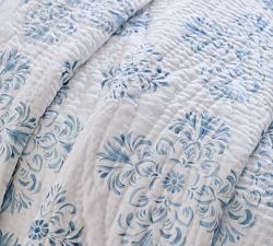 Remy Belgian Flax Linen Handcrafted Quilt &amp; Shams