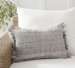 Ixora Eco-Friendly Textured Outdoor Lumbar Pillow