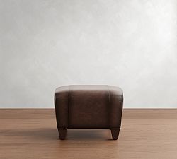 Manhattan Leather Ottoman (24")
