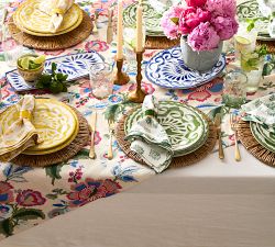 Maddie Oversized Embroidered Floral Table Throw