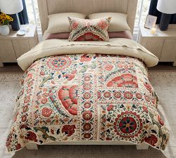 Paige Suzani Embroidered Lumbar Pillow Cover