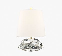 Open Box: Hyanes Small Crystal Table Lamp, 14"