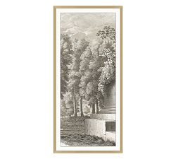 Open Box: Etched Garden Triptych 3 (29" x 61")