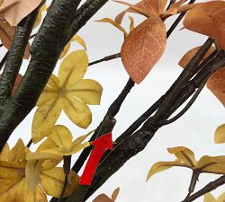 Open Box: Faux Oversized Yellow Gypsophila Branch (54")