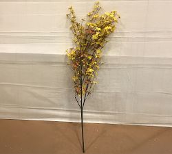 Open Box: Faux Oversized Yellow Gypsophila Branch (54")