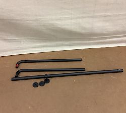 Open Box: Somorset Hidden Connection Room Darkening Curtain Rod (48"-88", 1.25" Diam.) - Satin Iron
