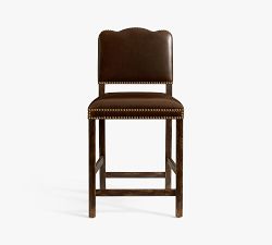 Big Daddy's Antiques Leather Counter Stool