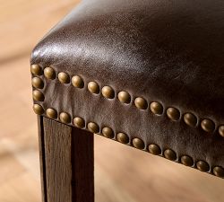 Big Daddy's Antiques Leather Counter Stool
