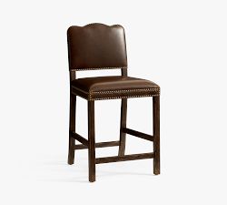 Big Daddy's Antiques Leather Counter Stool