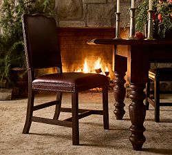 Big Daddy's Antiques Leather Dining Chair
