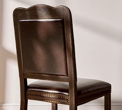 Big Daddy's Antiques Leather Dining Chair