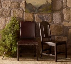 Big Daddy's Antiques Leather Dining Chair