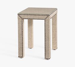 Big Daddy's Antiques Rectangular Upholstered Side Table (22")