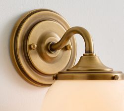 Big Daddy&rsquo;s Antiques Milk Glass Globe Single Sconce (10")