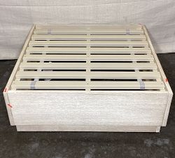 Open Box: Indio Modern Platform Outdoor Ottoman Frame - Biscotti