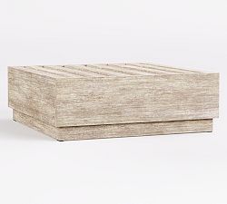 Open Box: Indio Modern Platform Outdoor Ottoman Frame - Biscotti