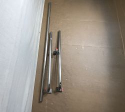 Open Box: Hidden Connection Room Darkening Curtain Rod (60"-108", 1.25" Diam.) - Pewter