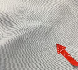 Open Box: Velvet Twill Blackout Curtain (30"W x 106"L) - Ivory