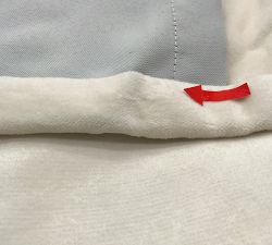 Open Box: Velvet Twill Blackout Curtain (30"W x 106"L) - Ivory